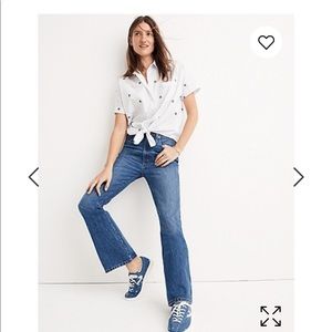 NWT Madewell Rigid Flare Jeans, Size 32 L